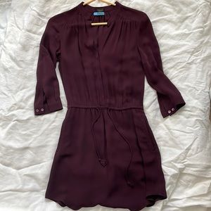 Babaton silk tie dress